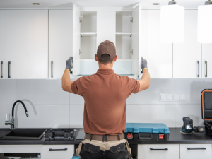 kitchen being remodeled