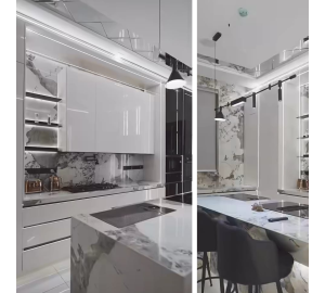 modern luxury marble kitchen